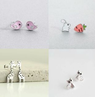 Boucles d'oreilles toutes mimi - 4 styles